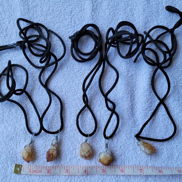 Five Citrine Necklaces - Picture 3 of 3